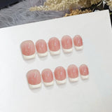 Jeu press-on · French blanc court