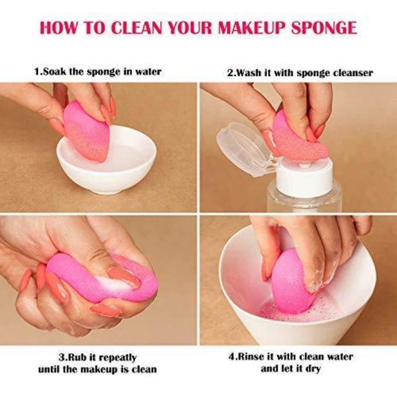 6Pcs Mini Makeup Sponge Powder